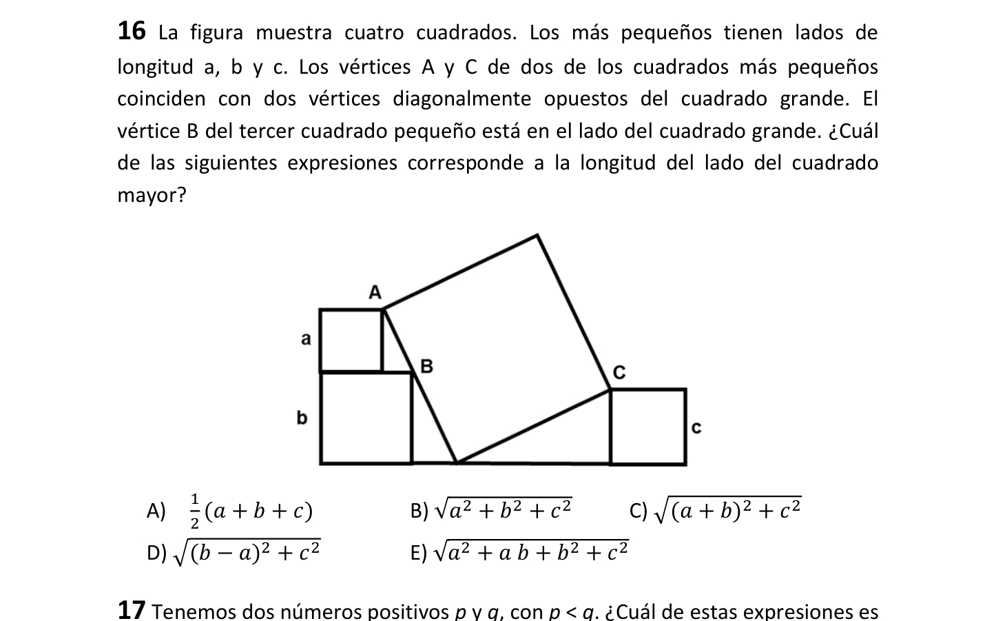 Advanced geometry and algebra problem from the MathVision project