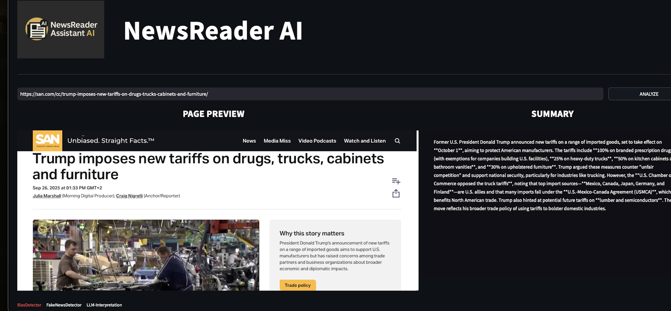 Political News Bias Analysis